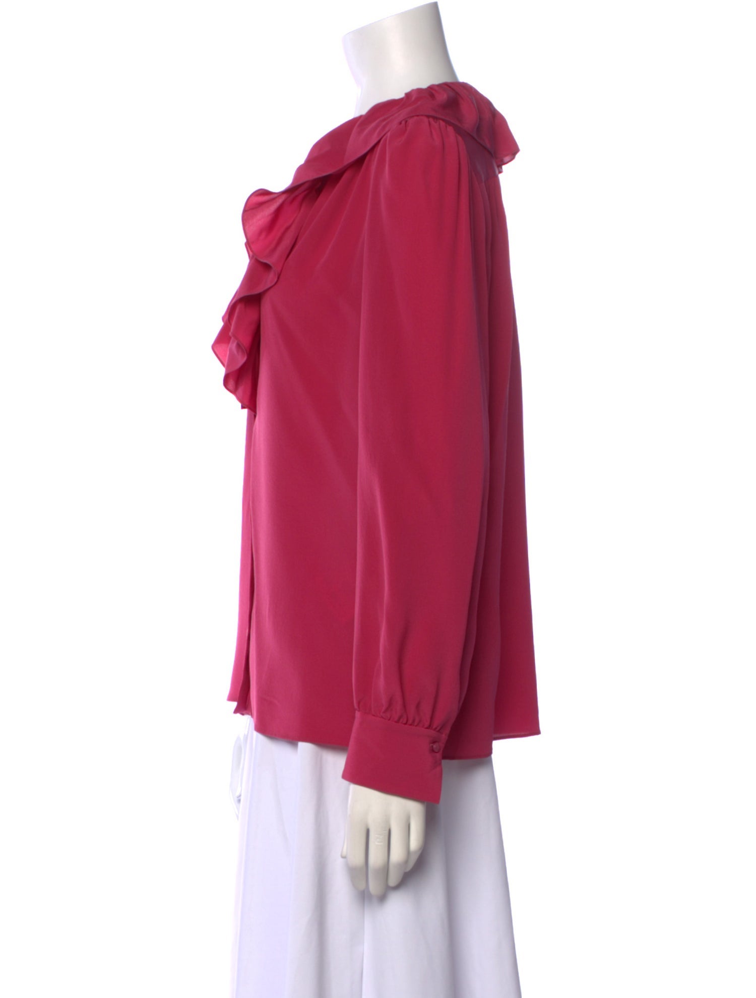 Chloé Silk Cowl Neck Blouse