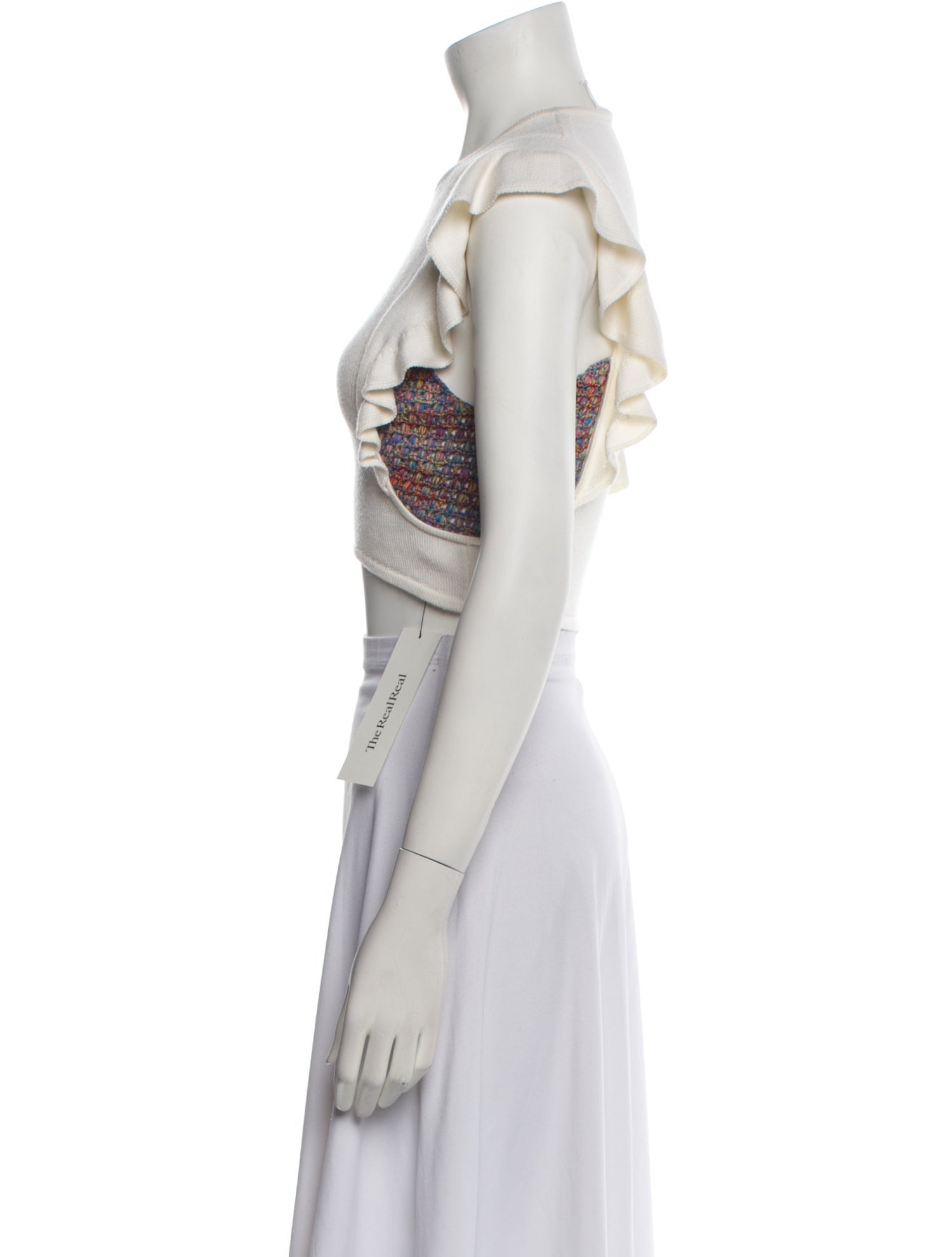 Chloé Wool Crew Neck Crop Top