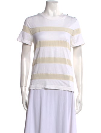 Chloé Striped Crew Neck T-Shirt