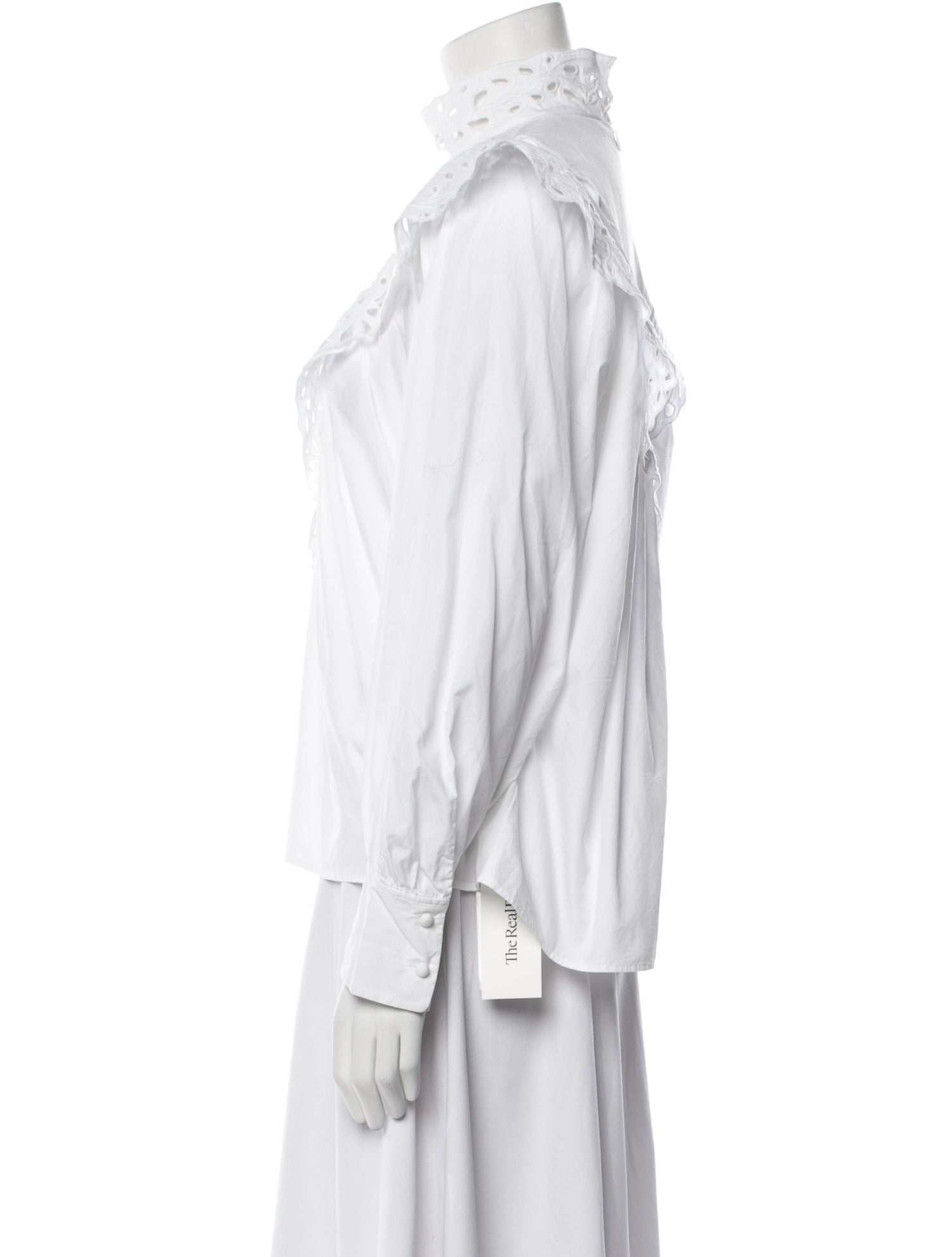 Chloé Mock Neck Long Sleeve Blouse