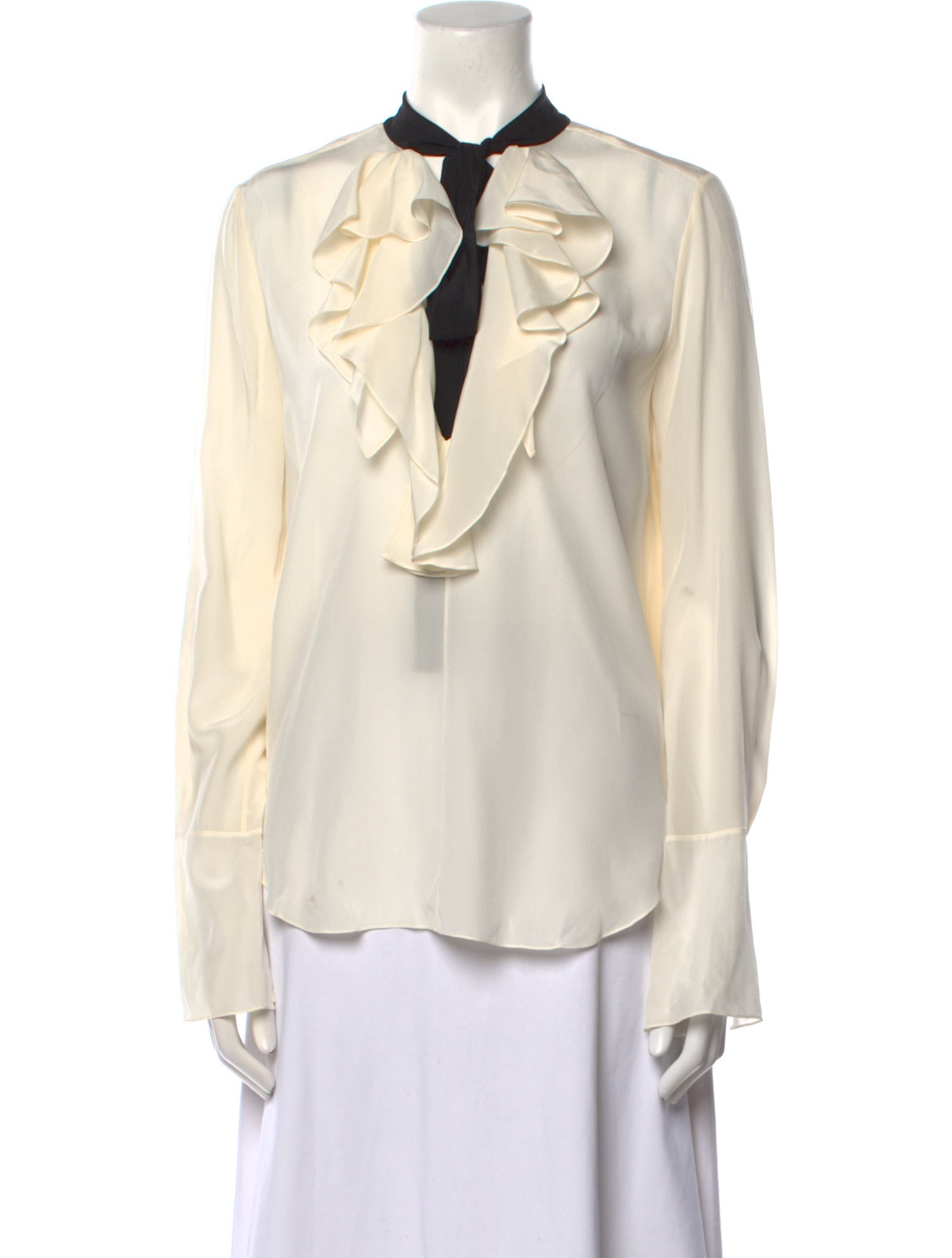 Chloé Silk Tie Neck Blouse