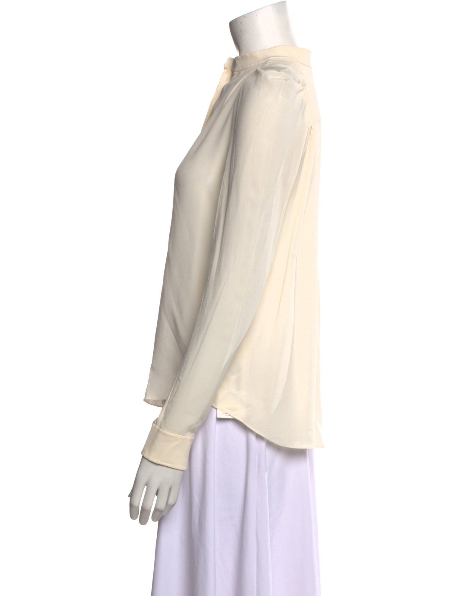 Chloé Silk Mock Neck Blouse