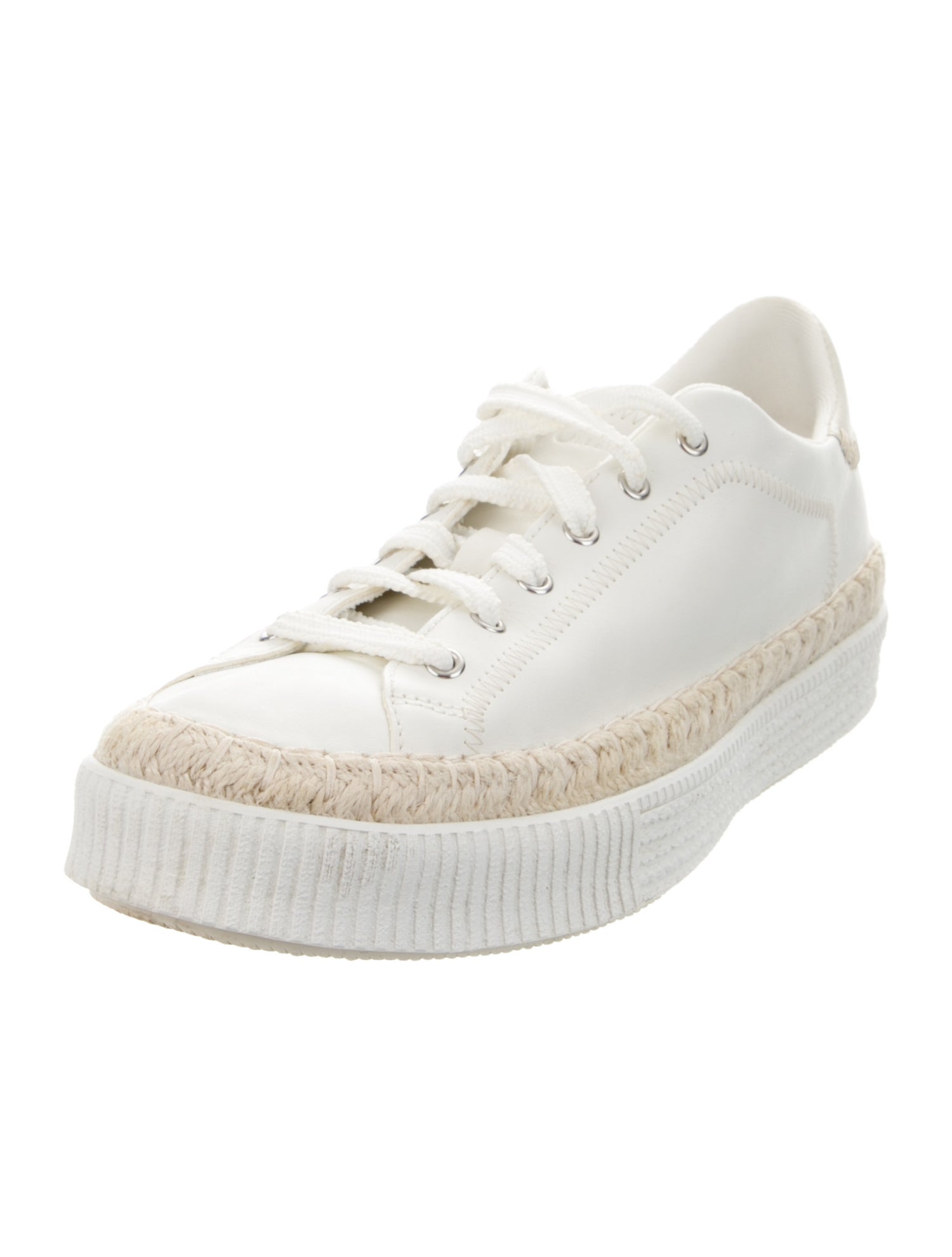Chloé Leather Espadrille Sneakers