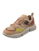 Chloé Leather Colorblock Pattern Sneakers