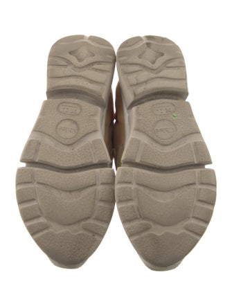 Chloé Leather Colorblock Pattern Sneakers