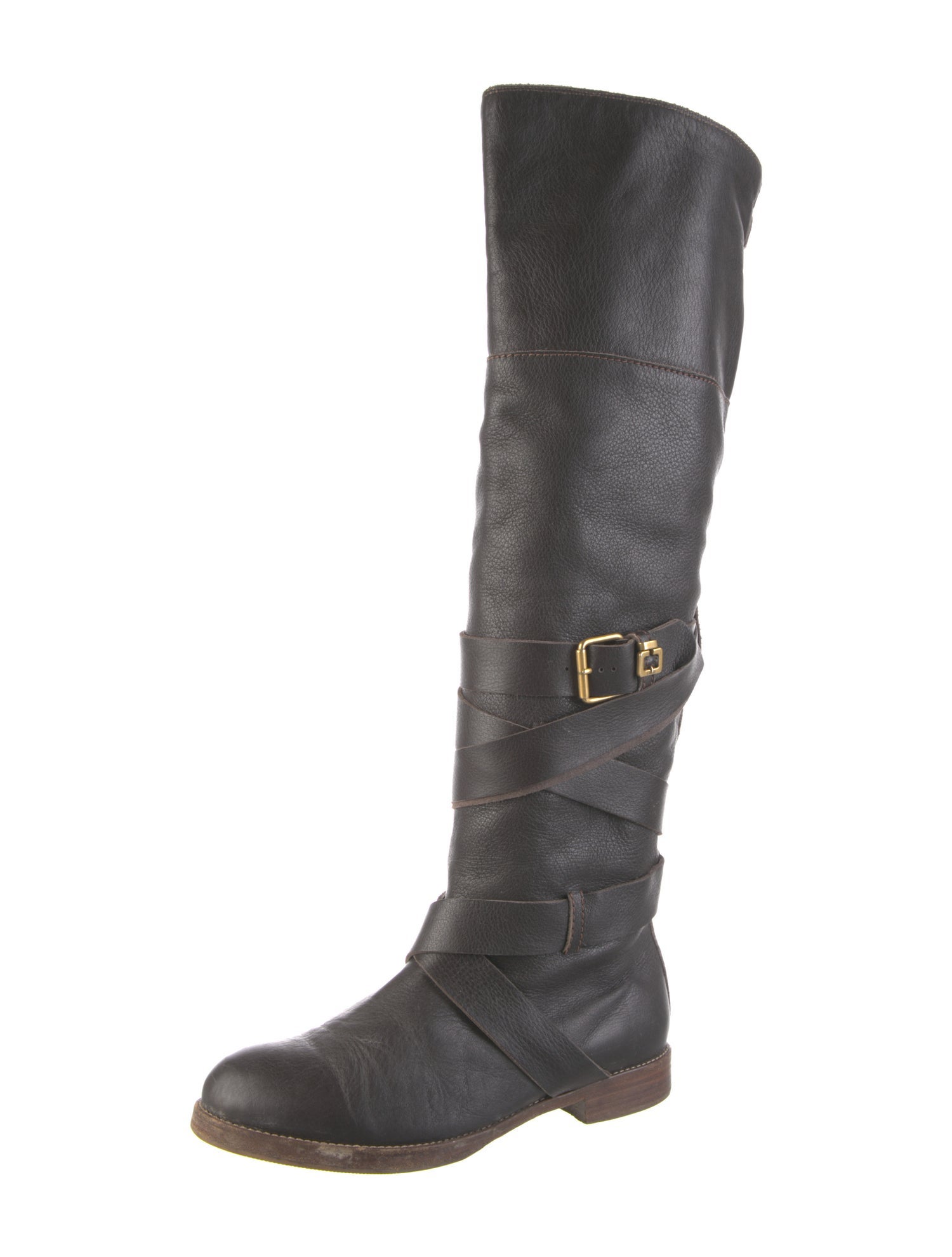 Chloé Leather Riding Boots