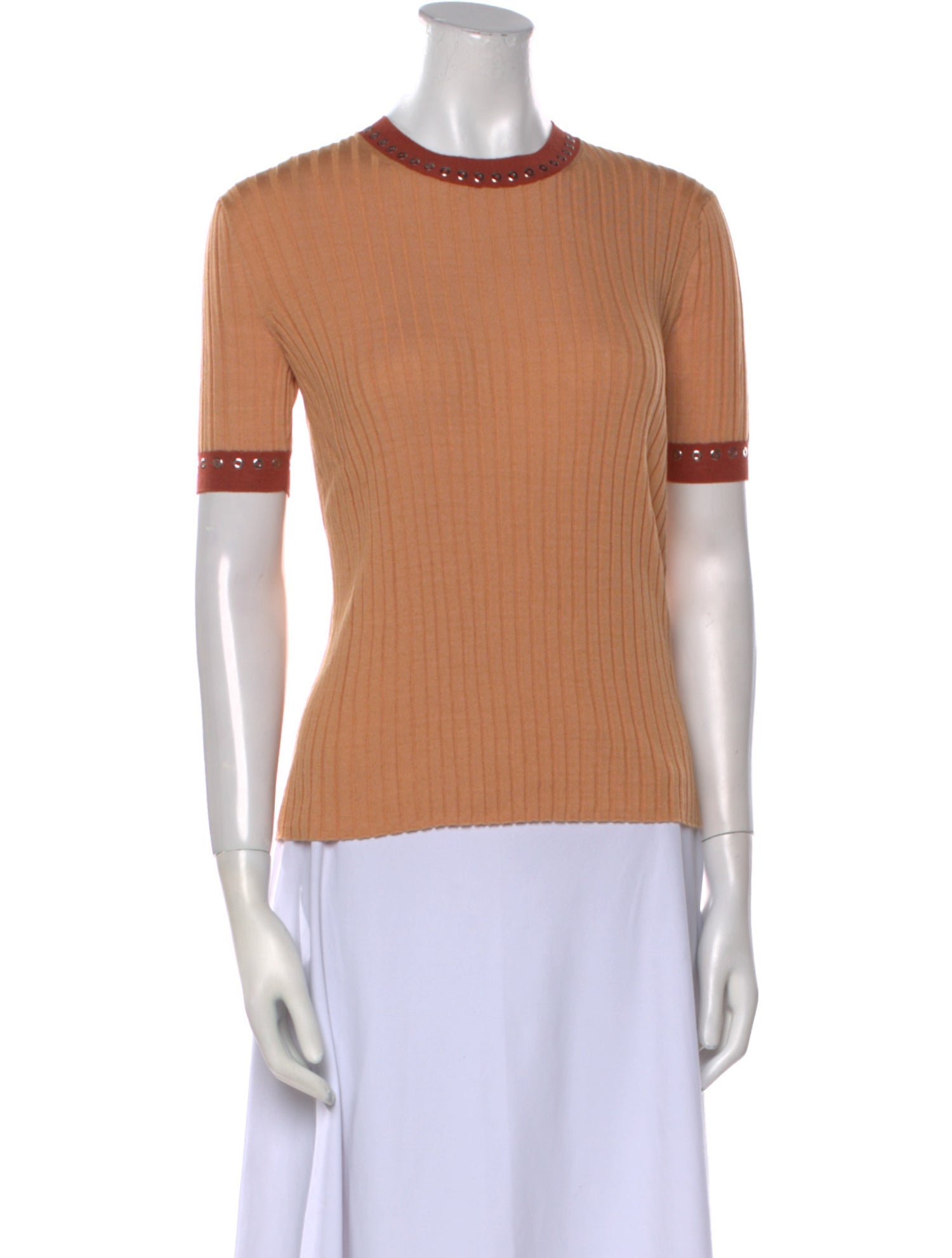 Chloé Silk Crew Neck T-Shirt