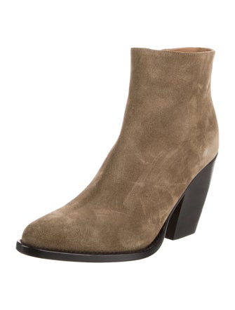 Chloé Suede Colorblock Pattern Boots