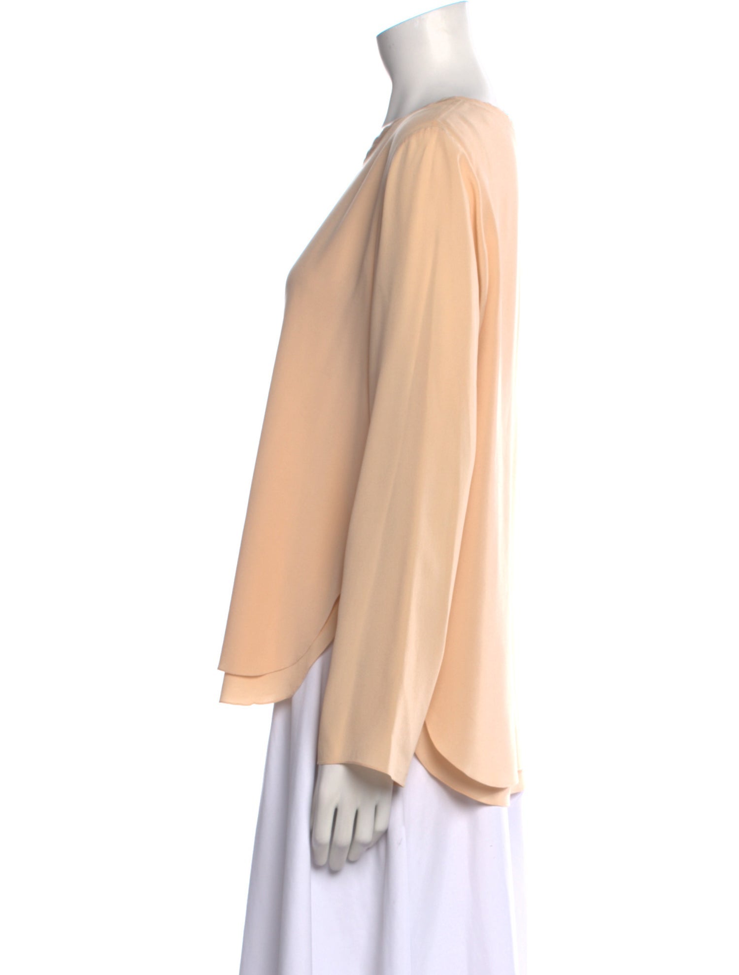 Chloé Silk Crew Neck Blouse