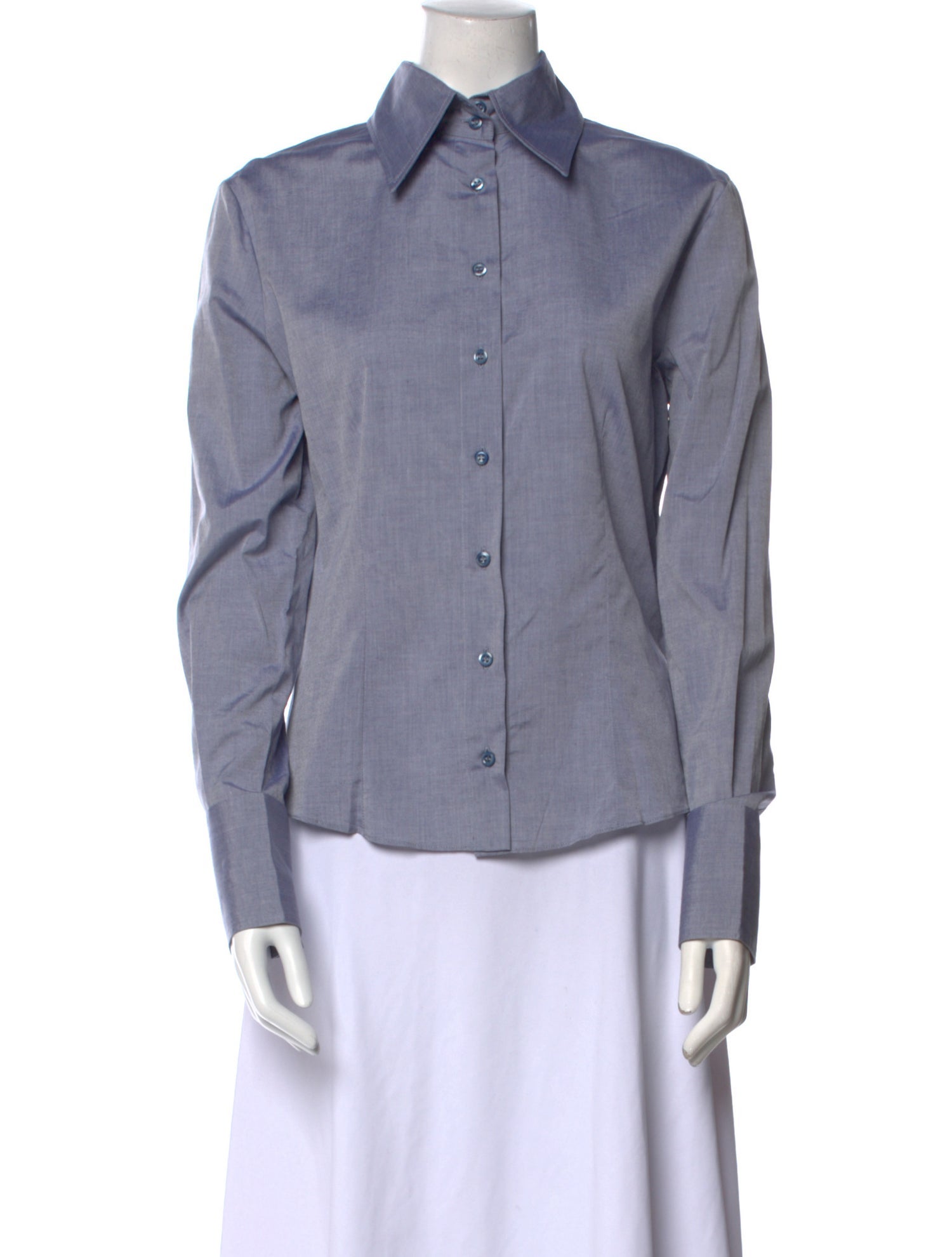 Chloé Long Sleeve Button-Up Top