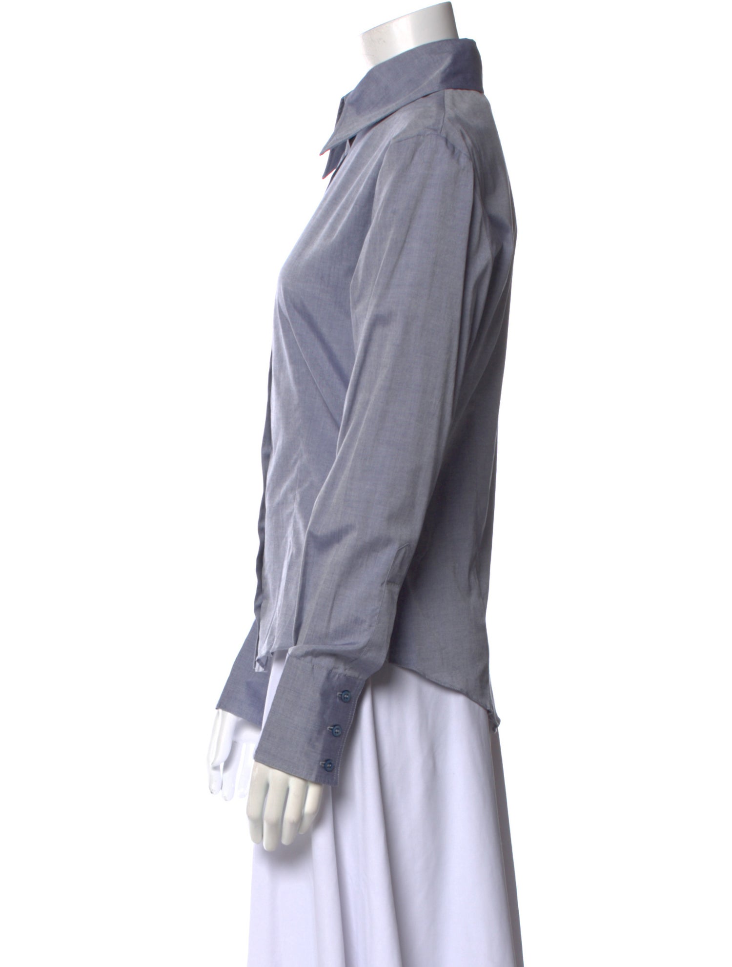 Chloé Long Sleeve Button-Up Top