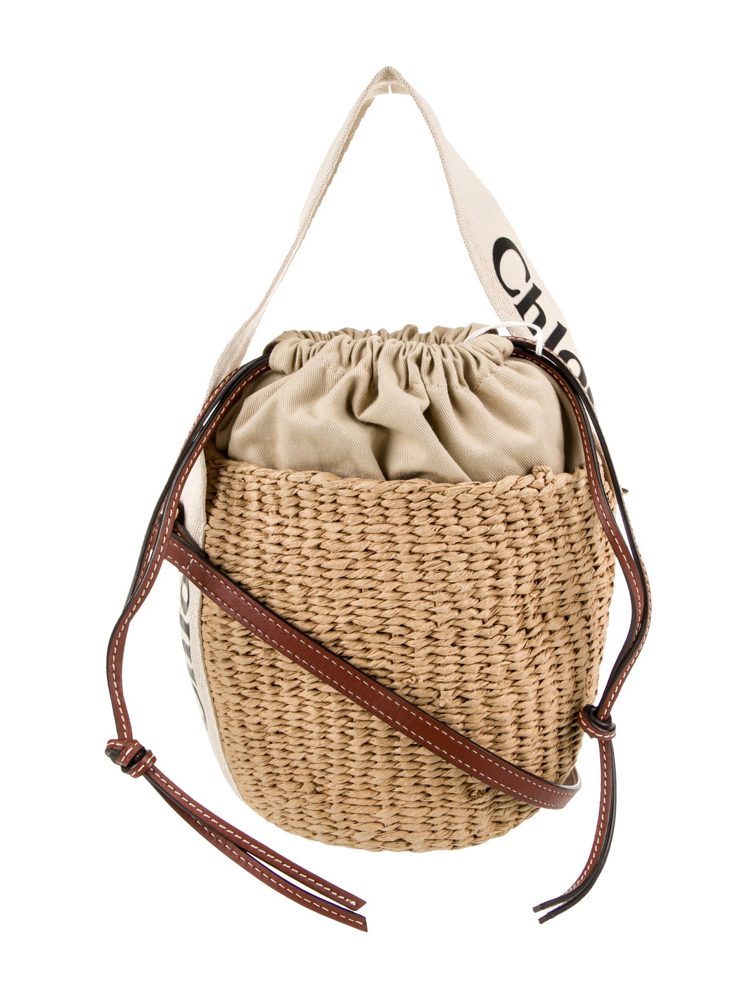 Chloé Raffia Bucket Bag