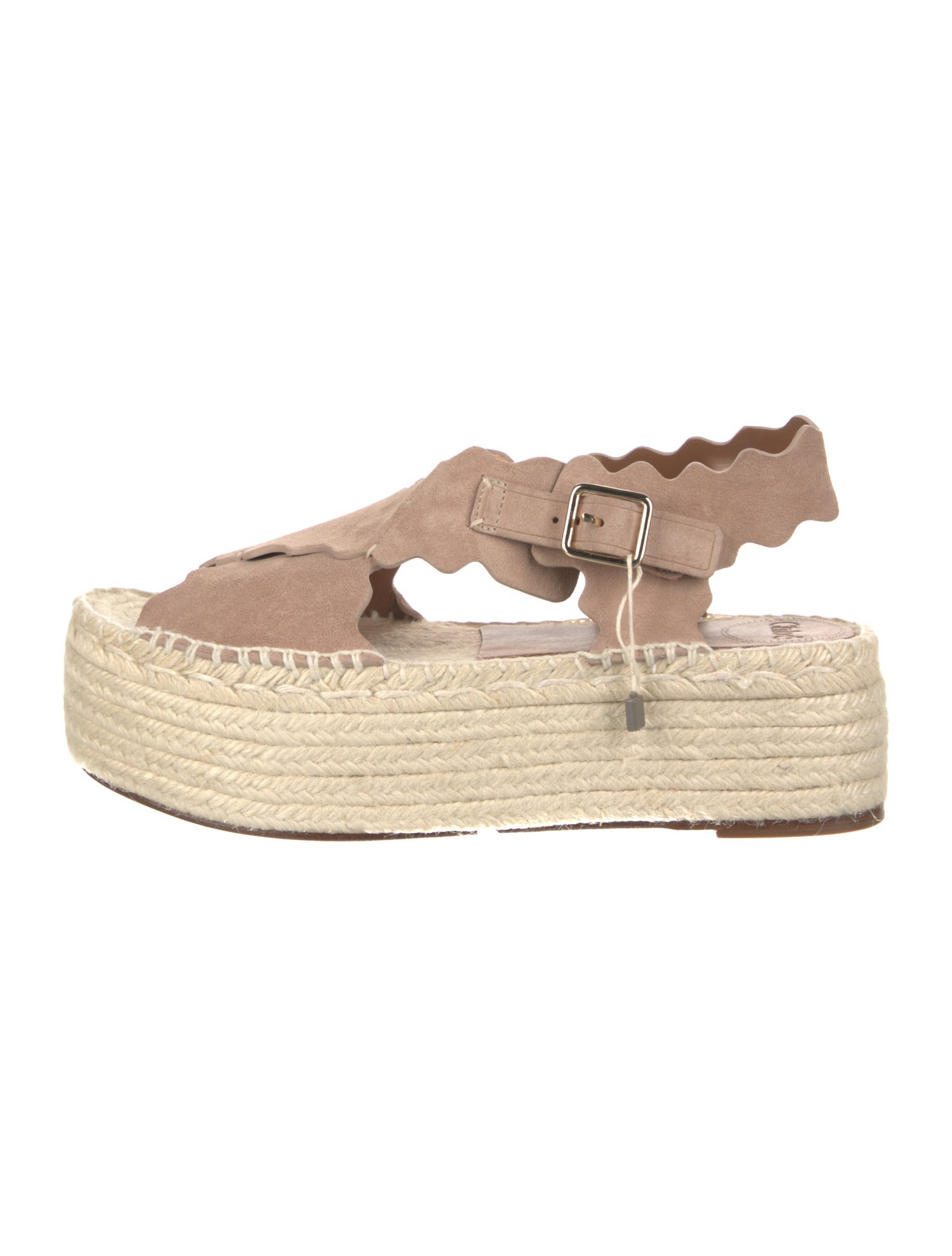 Chloé Suede Colorblock Pattern Espadrilles w/ Tags
