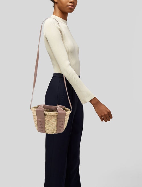 Chloé Straw Bucket Bag