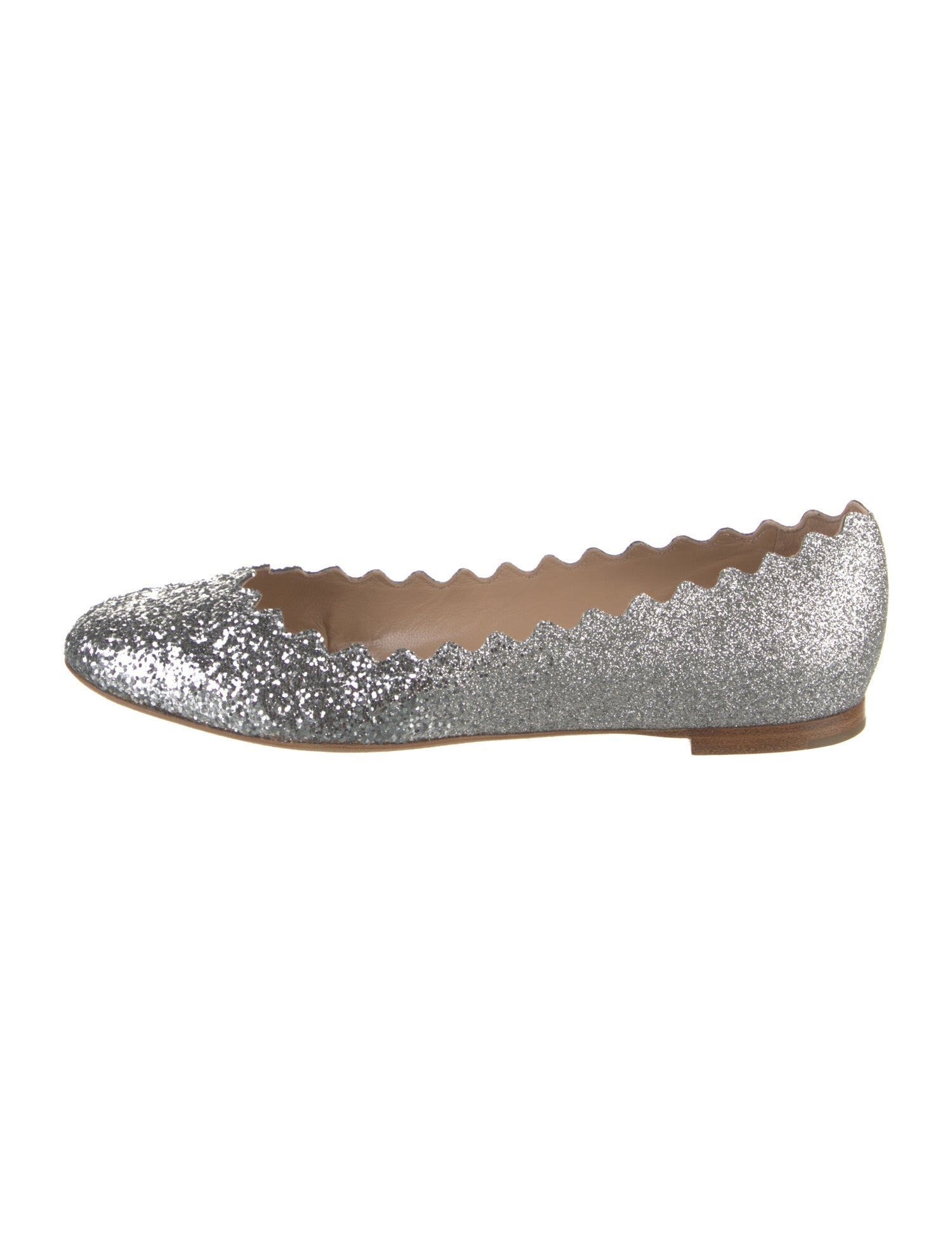 Chloé Glitter Glitter Accents Ballet Flats