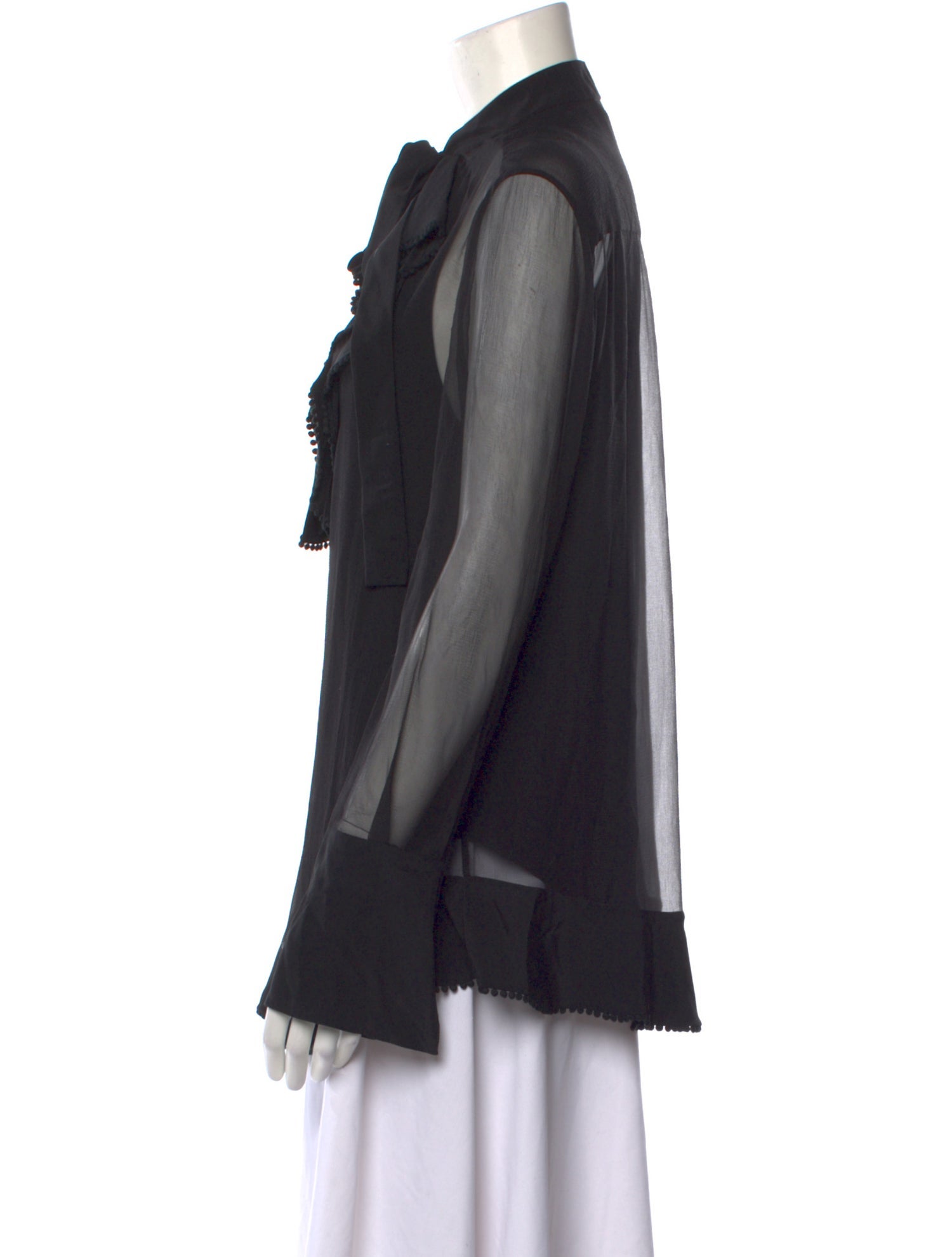 Chloé Silk V-Neck Blouse