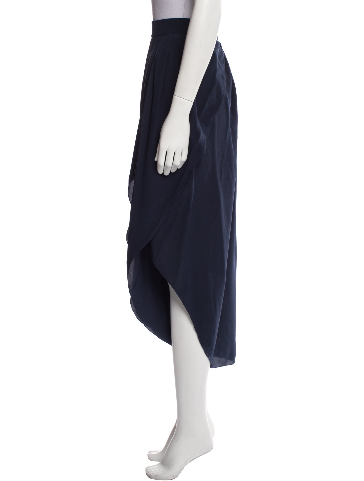 Chloé Silk Midi Length Skirt