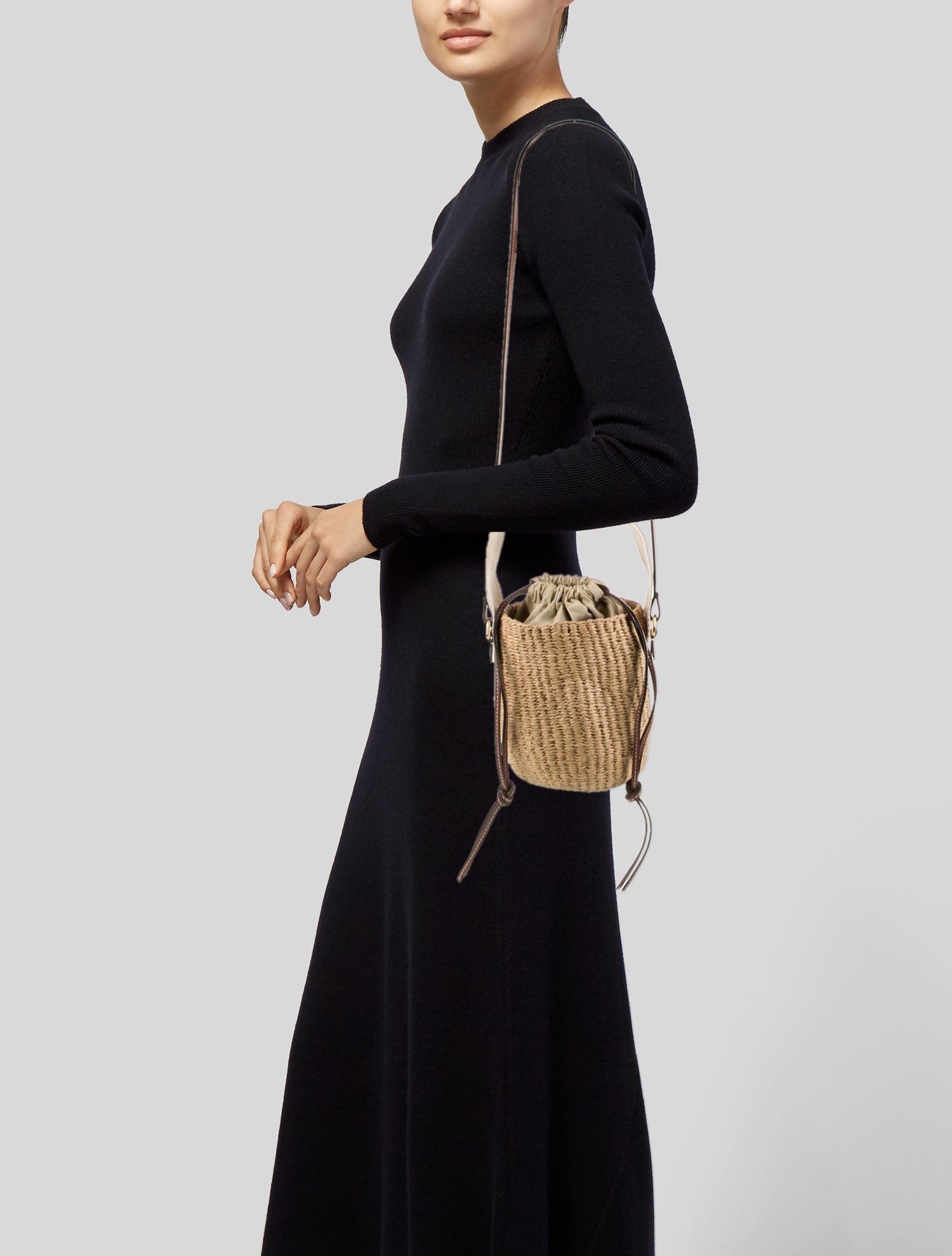 Chloé Raffia Bucket Bag