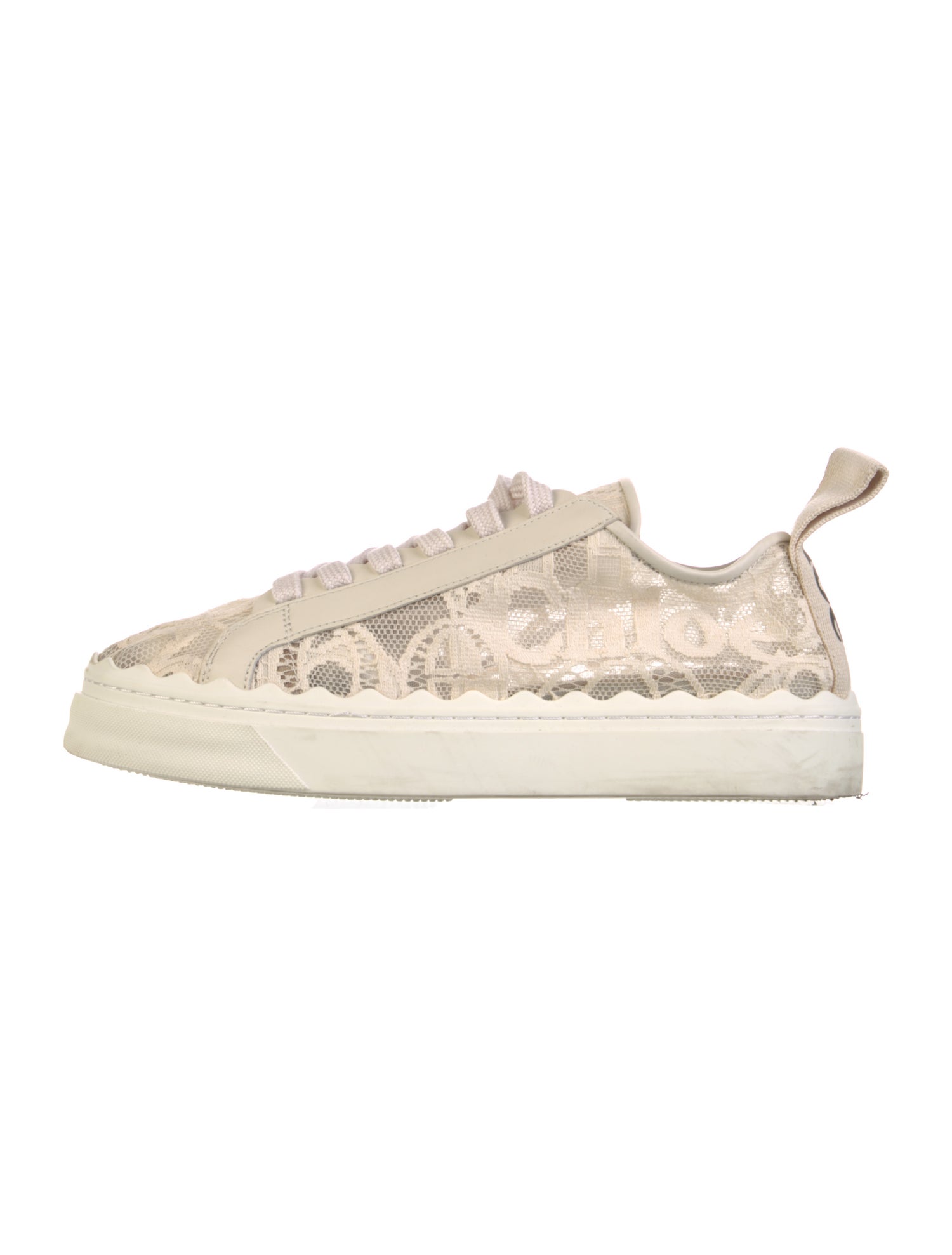 Chloé Lace Lace Pattern Sneakers