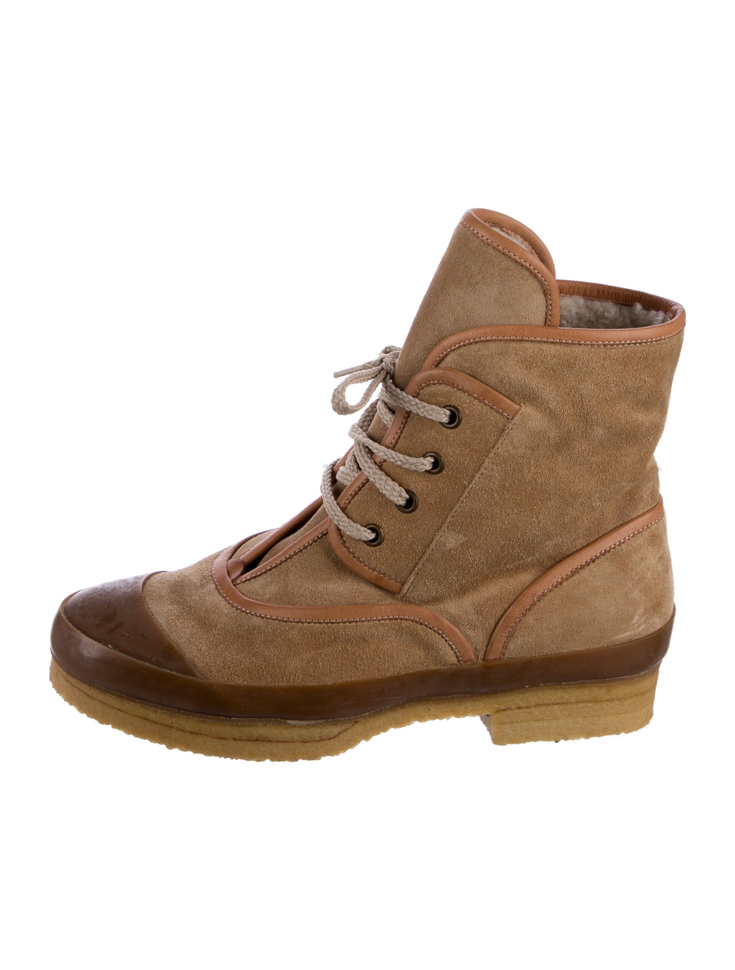 Alice + Olivia Fold-Over Wedge Boots - Brown Boots, Shoes