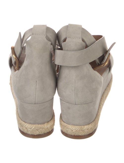 Chloé Suede Scalloped Accent Espadrilles