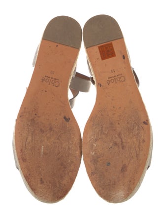 Chloé Suede Scalloped Accent Espadrilles