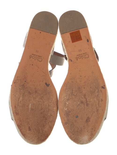 Chloé Suede Scalloped Accent Espadrilles
