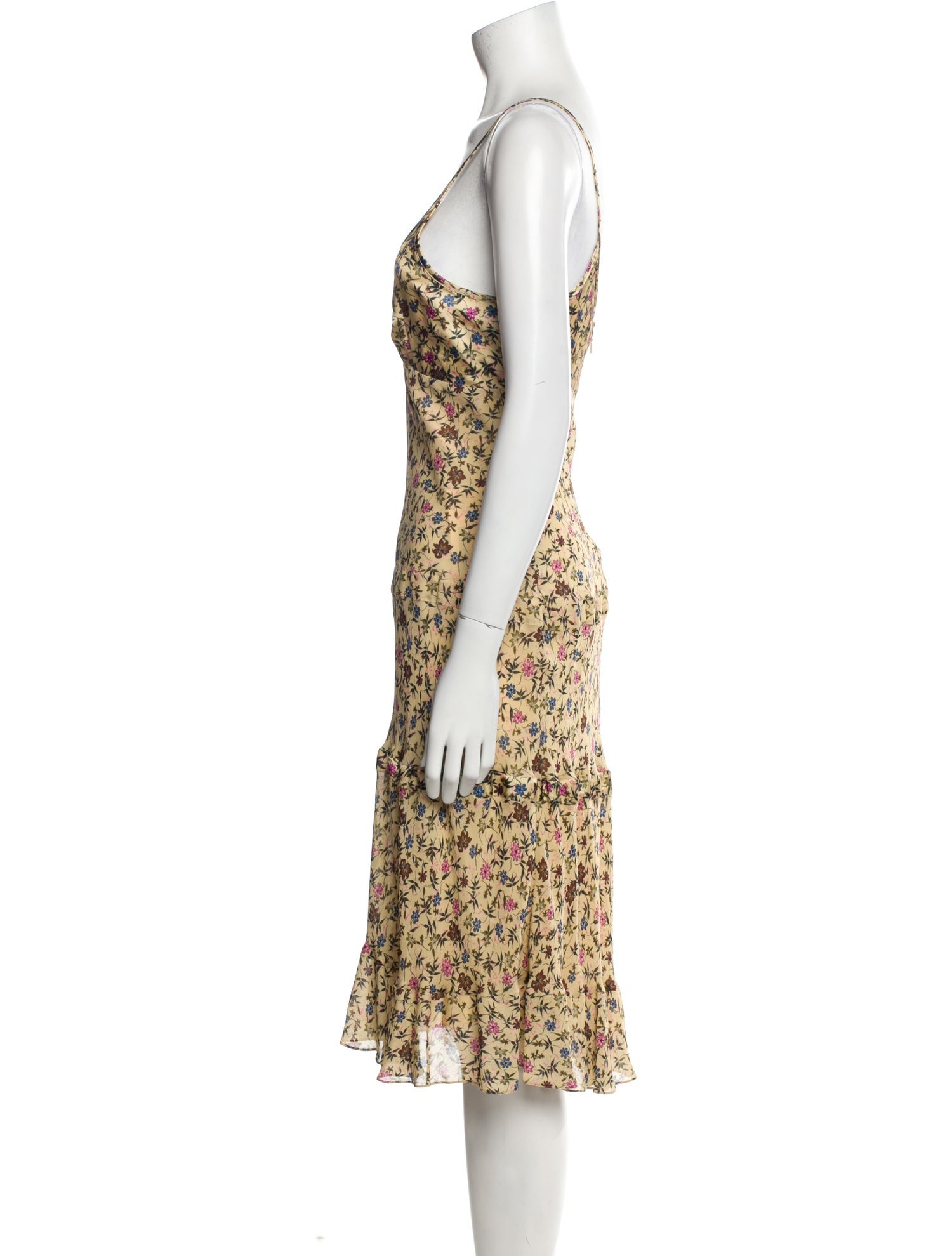 Chloé Floral Print Midi Length Dress