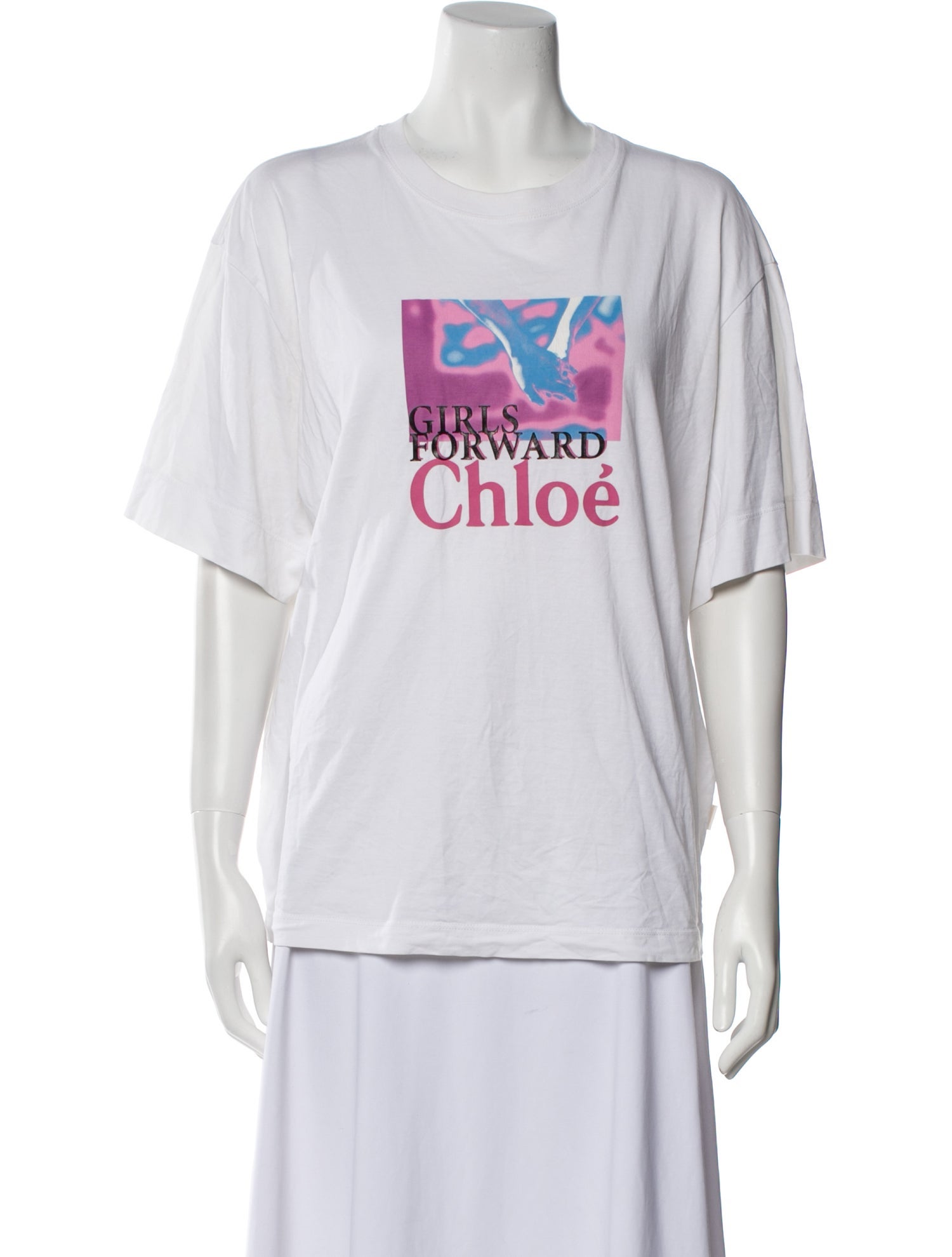 Chloé Graphic Print Crew Neck T-Shirt