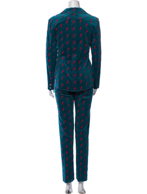 Chloé Printed Embroidered Accent Pant Set