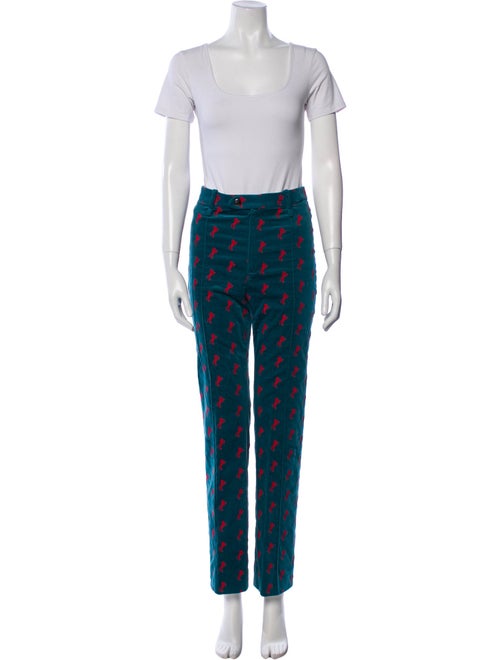 Chloé Printed Embroidered Accent Pant Set