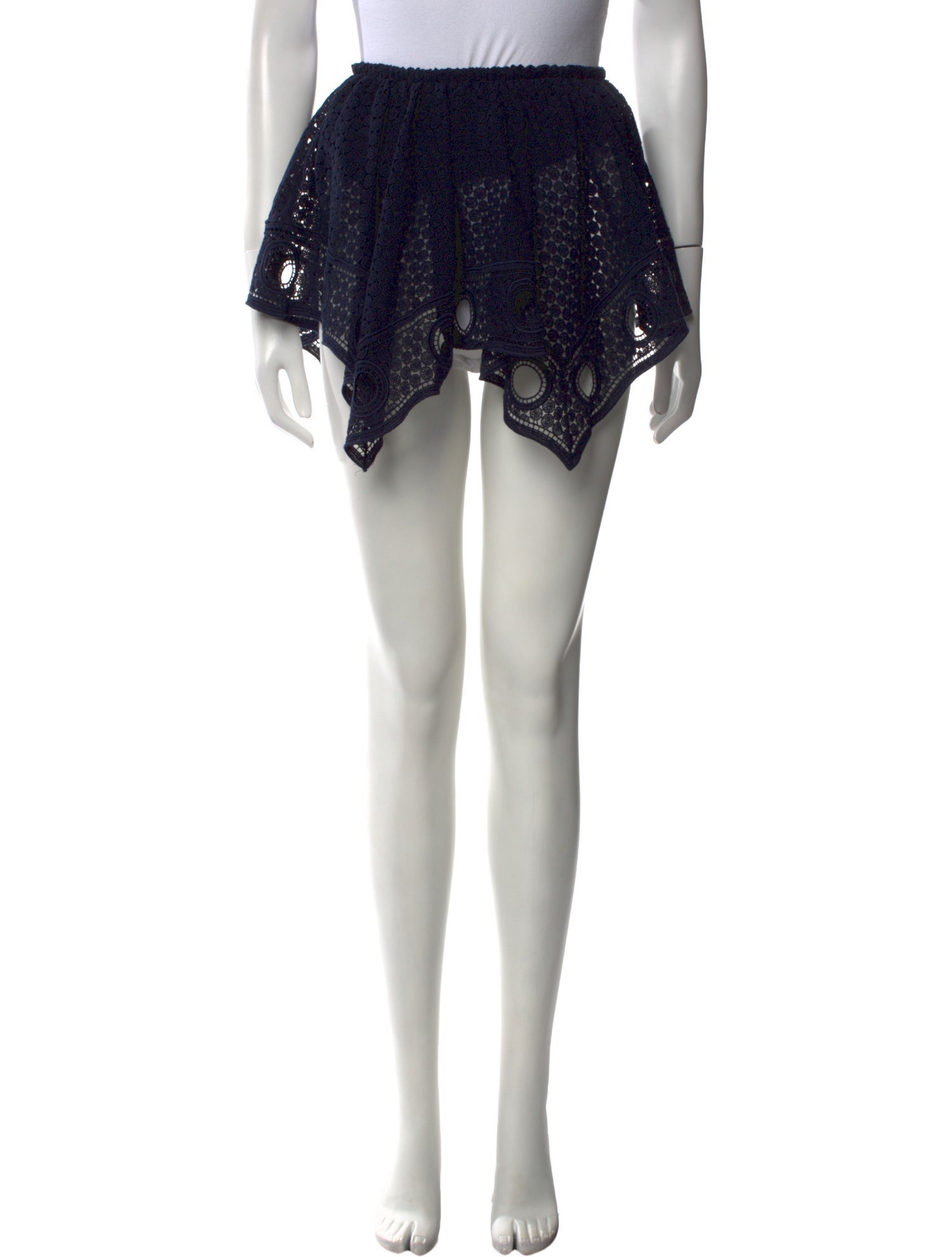 Chloé Lace Pattern Mini Skirt