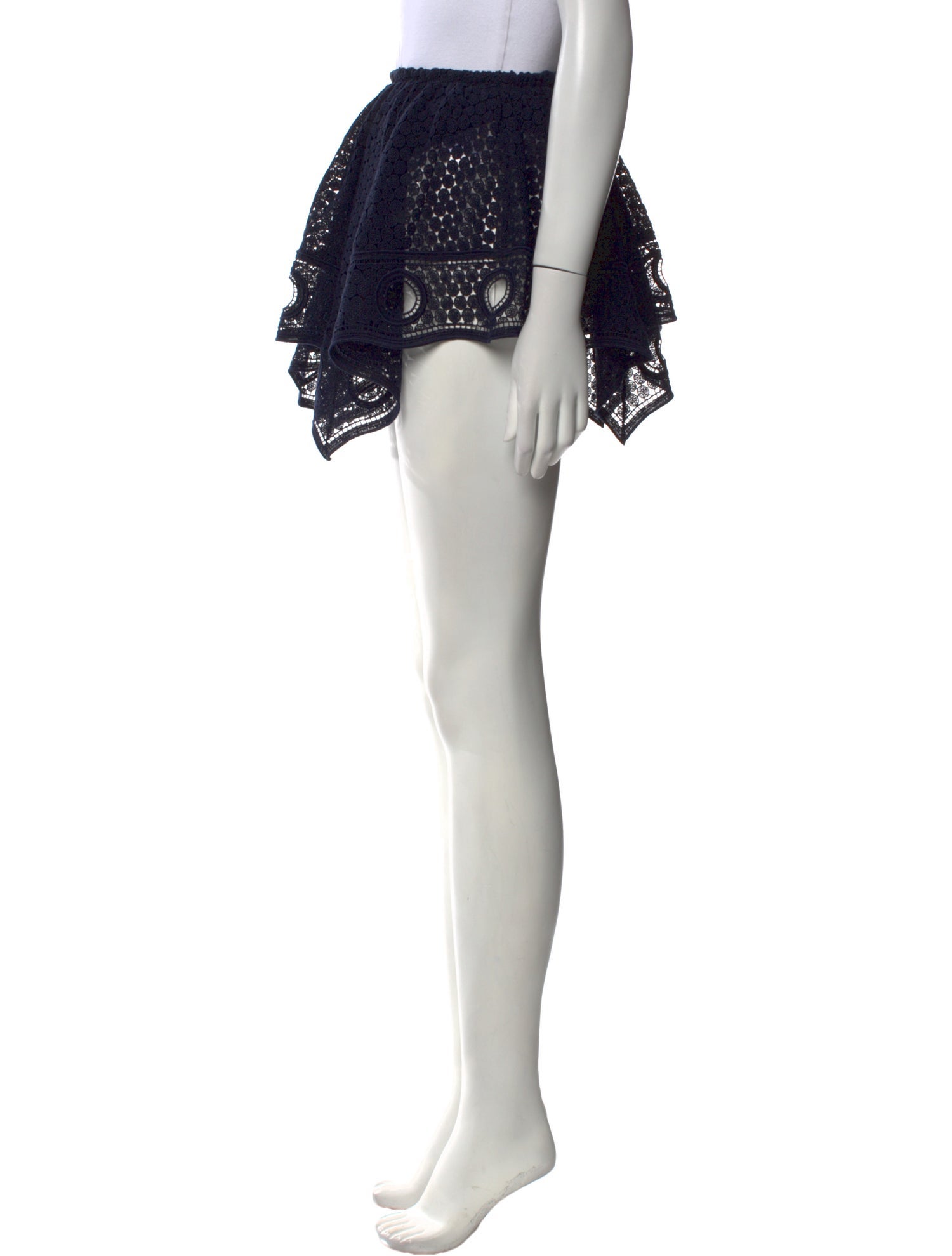 Chloé Lace Pattern Mini Skirt