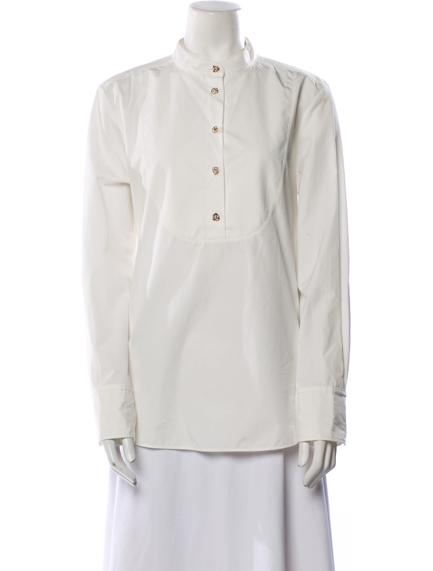Chloé Mock Neck Long Sleeve Polo w/ Tags