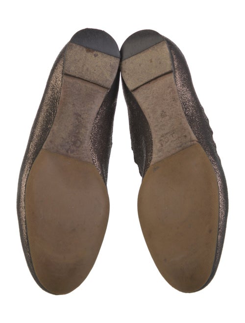 Chloé Leather Scalloped Accent Ballet Flats