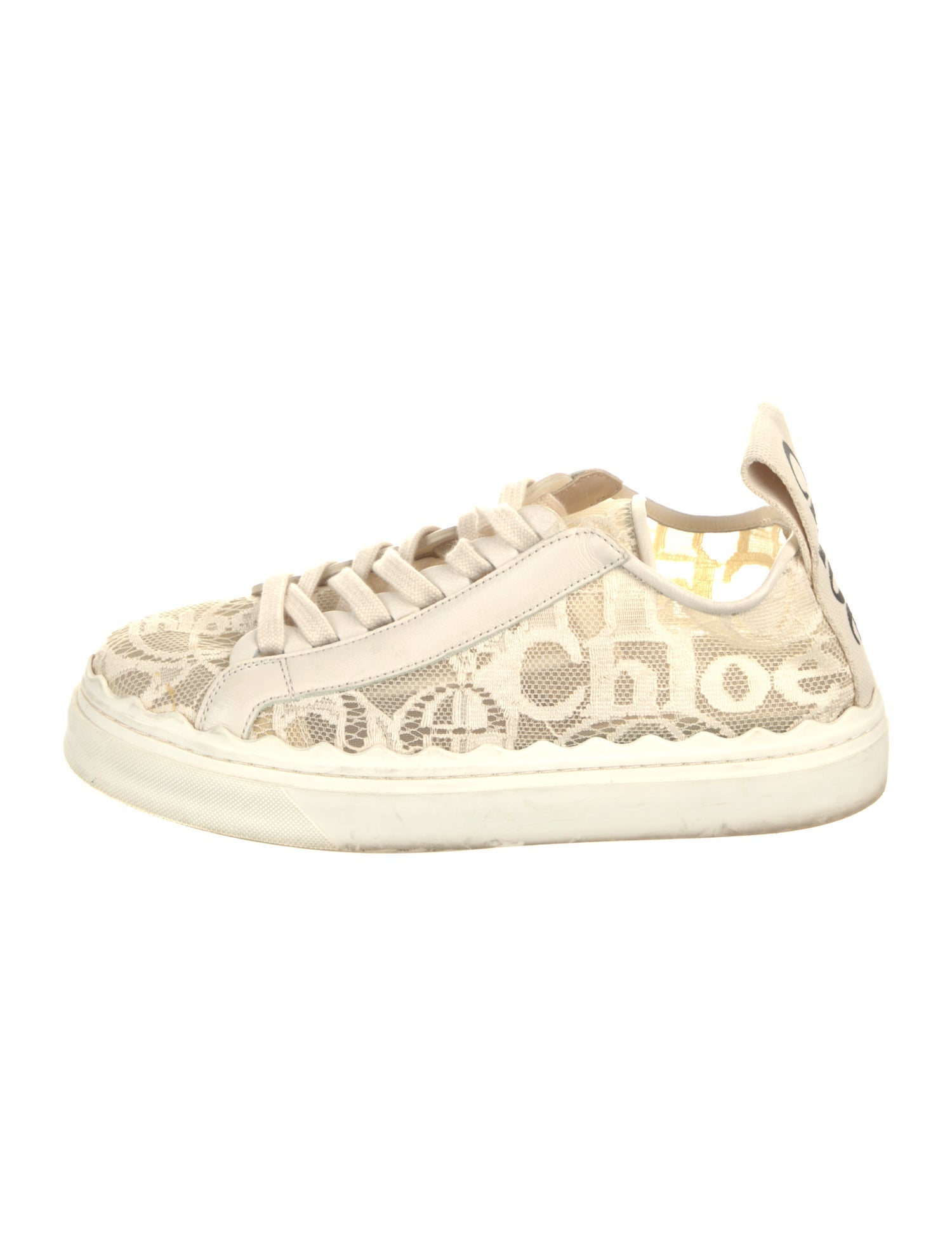 Chloé Lace Lace Pattern Sneakers