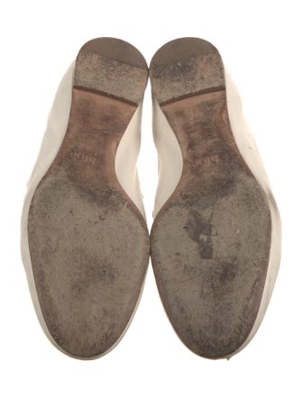 Chloé Leather Scalloped Accent Ballet Flats