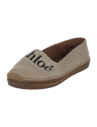 Chloé Leather Printed Espadrilles