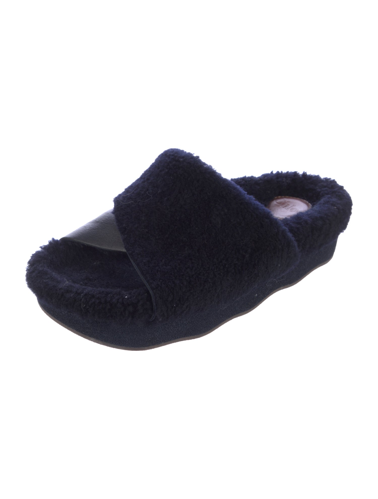 Chloé Shearling Slides