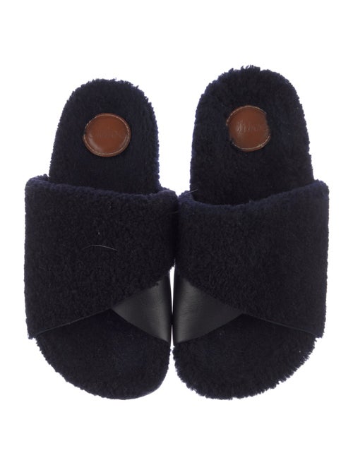 Chloé Shearling Slides