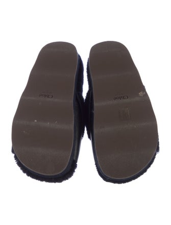 Chloé Shearling Slides