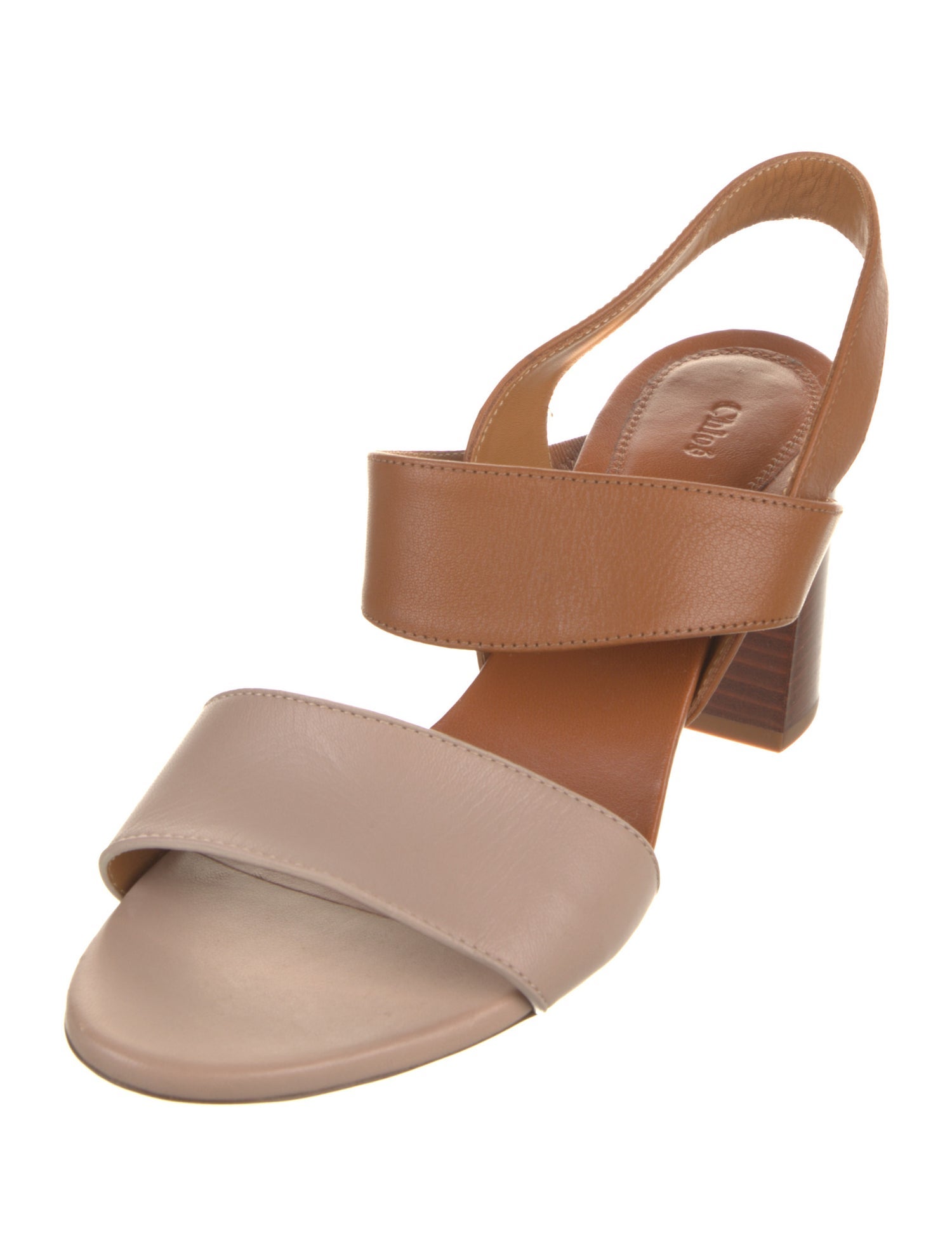 Chloé Leather Slingback Sandals