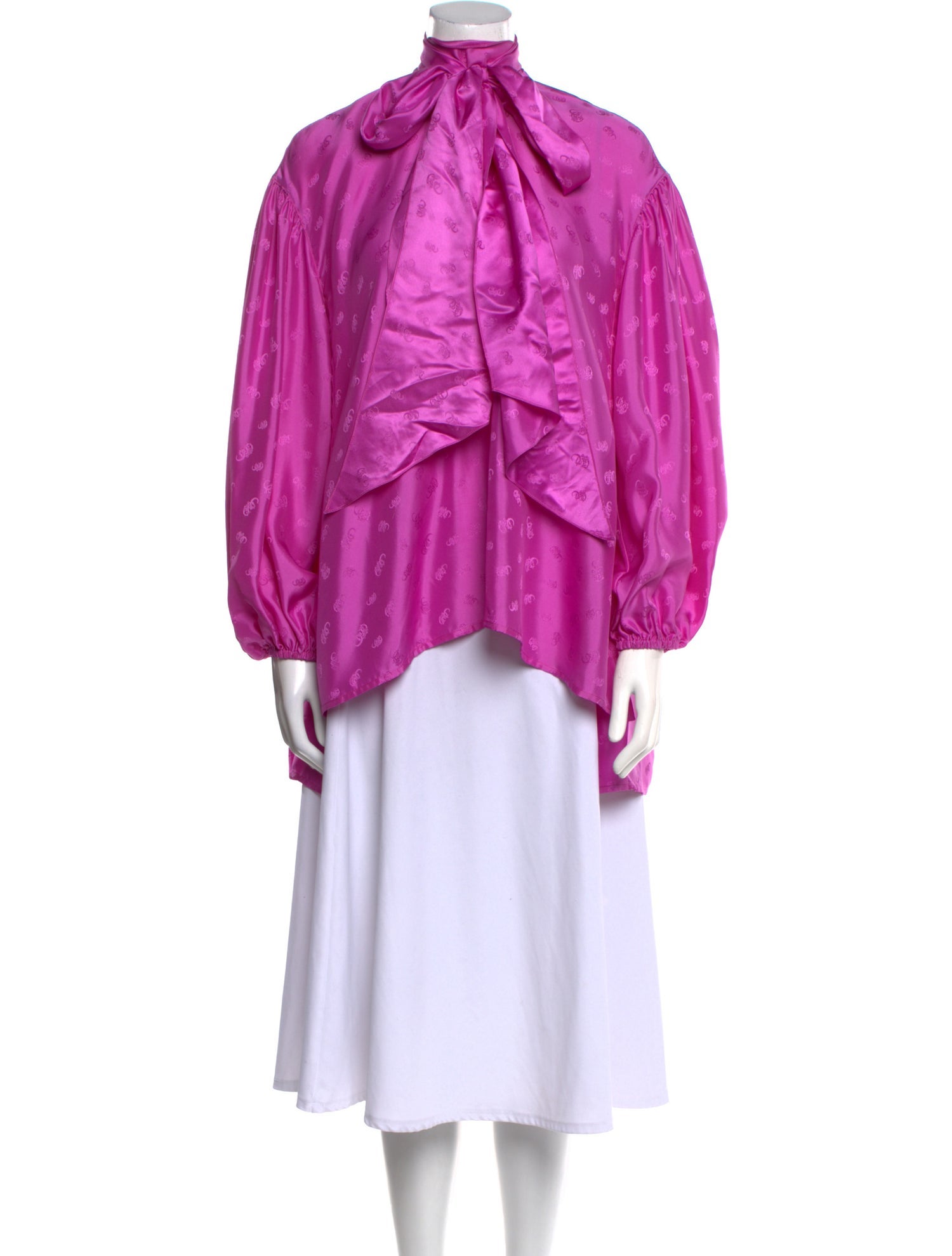 Chloé Silk Mock Neck Blouse