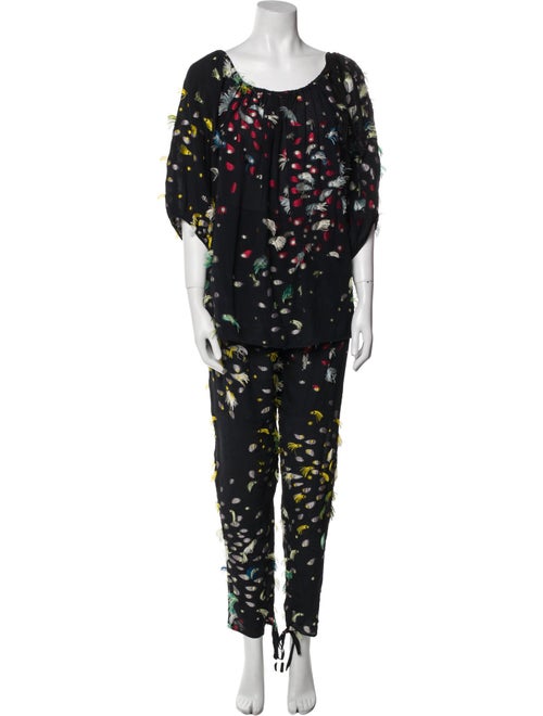 Chloé Silk Printed Pant Set