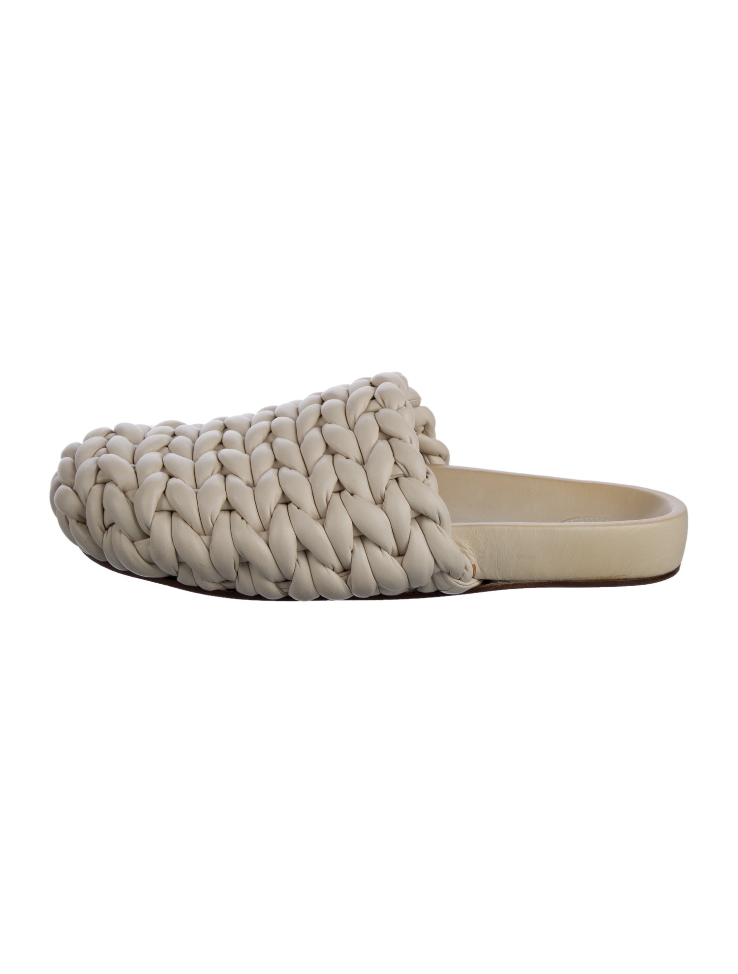Chloé Leather Braided Accents Slides