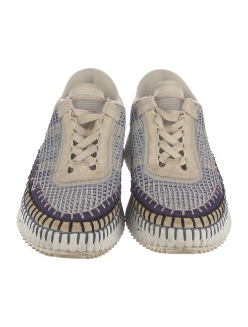 Chloé Tweed Pattern Sneakers