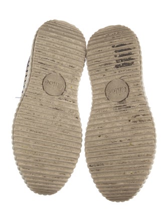 Chloé Tweed Pattern Sneakers