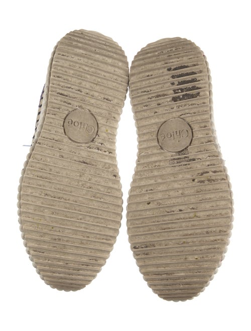 Chloé Tweed Pattern Sneakers