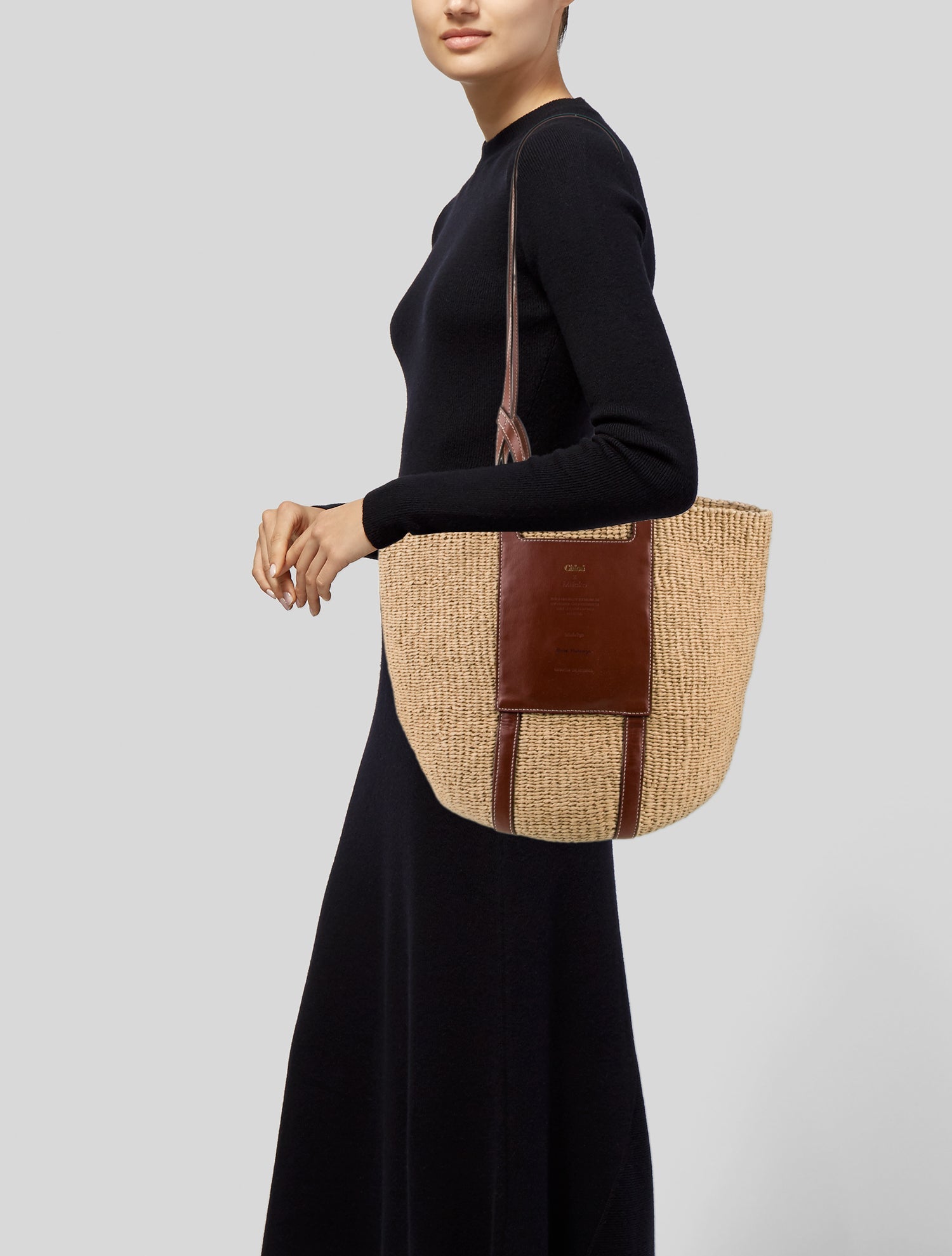 Chloe x Mifuko Raffia Shoulder Bag