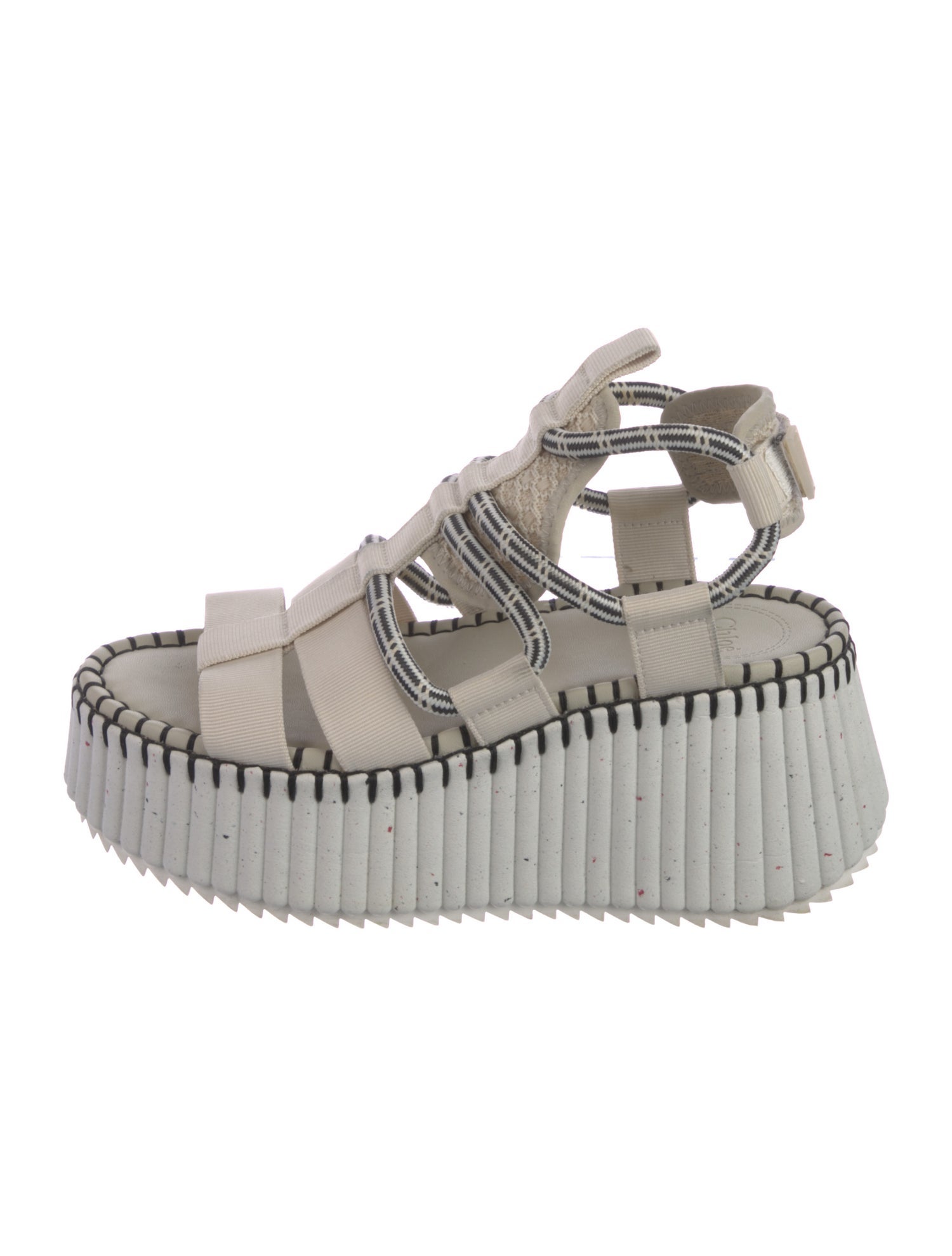 Chloé Striped Gladiator Sandals